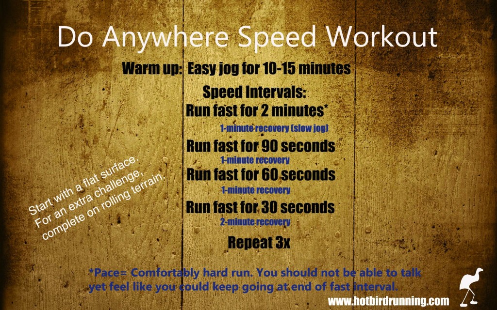 60 Minute Speed Interval Workout