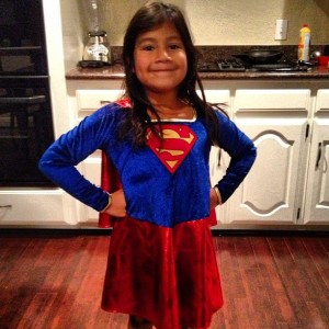 she's still her own superhero...for now.