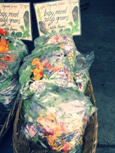 Farmer's Market edible FLOWERS?!