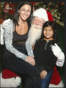 2011. I appear to be squashing Santa.