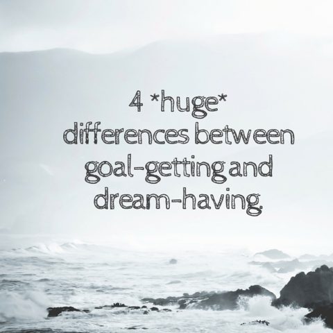 There's a vast difference between goals and dreams.(1)