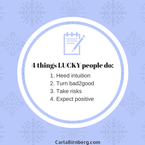 4 things lucky people do